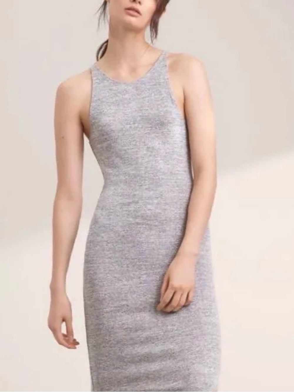Wilfred Heather Gray Midi Dress